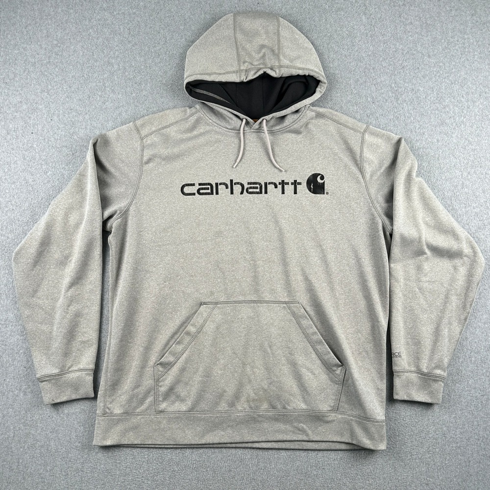 Carhartt Hoodie‎ Mens XL Grey Force Extremes Relaxed Fit Graphic Pullover